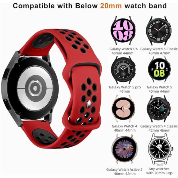 4 Pack Bands Compatible with Galaxy Watch 7 6 5 4 Band 40mm 44mm/Galaxy Watch - Picture 3 of 7